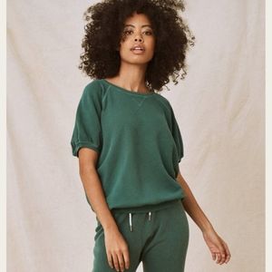 The Great. 100% Cotton Puff Sleeve great sweatshirt short sleeve size 1